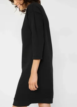 bonprix Bekleidung·Röcke|Bekleidung·Blusen & Tuniken^Sweatkleid, 3/4 Arm, innen weich angerauht schwarz