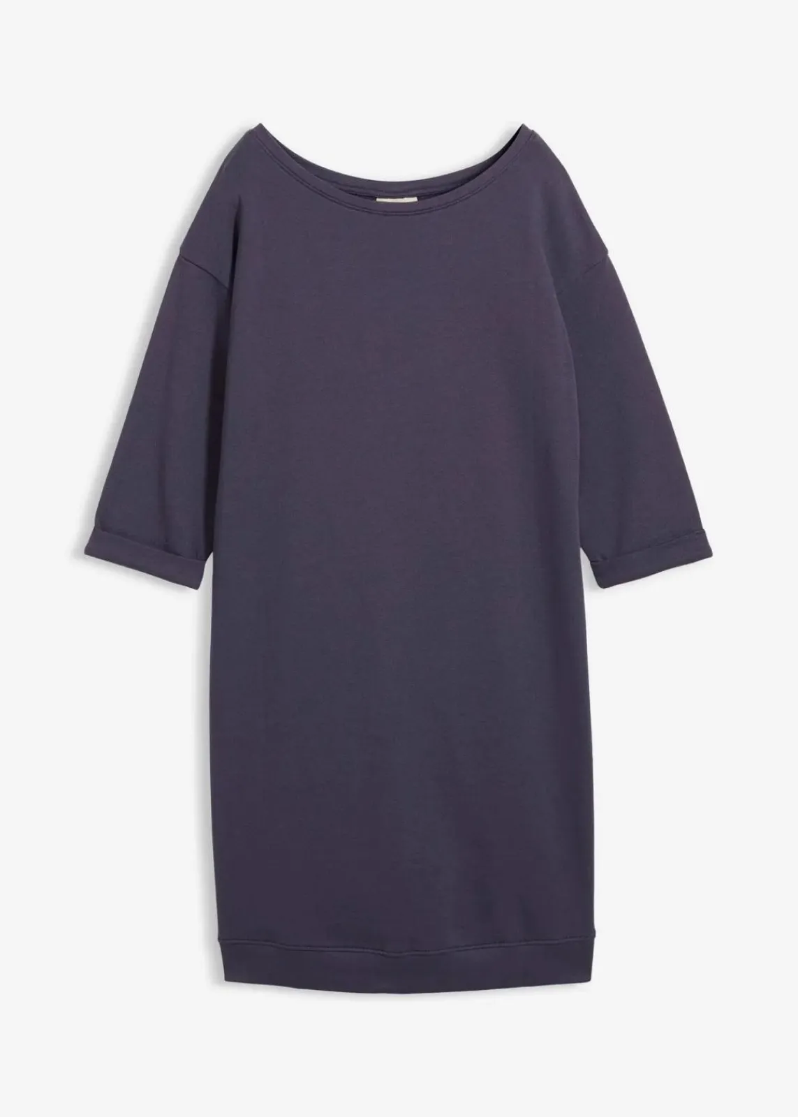 bonprix Kleider|Sweat^Sweatkleid, 3/4 Arm, innen weich angerauht blaubeere