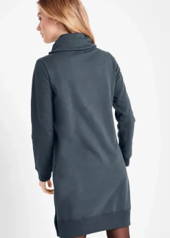 bonprix Bekleidung·Blusen & Tuniken|Bekleidung·Pullover & Strickjacken^Sweatkleid aus reiner Baumwolle nachtblau