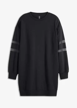 bonprix Bekleidung·Blusen & Tuniken|Sweat^Sweatkleid aus reiner Bio-Baumwolle schwarz