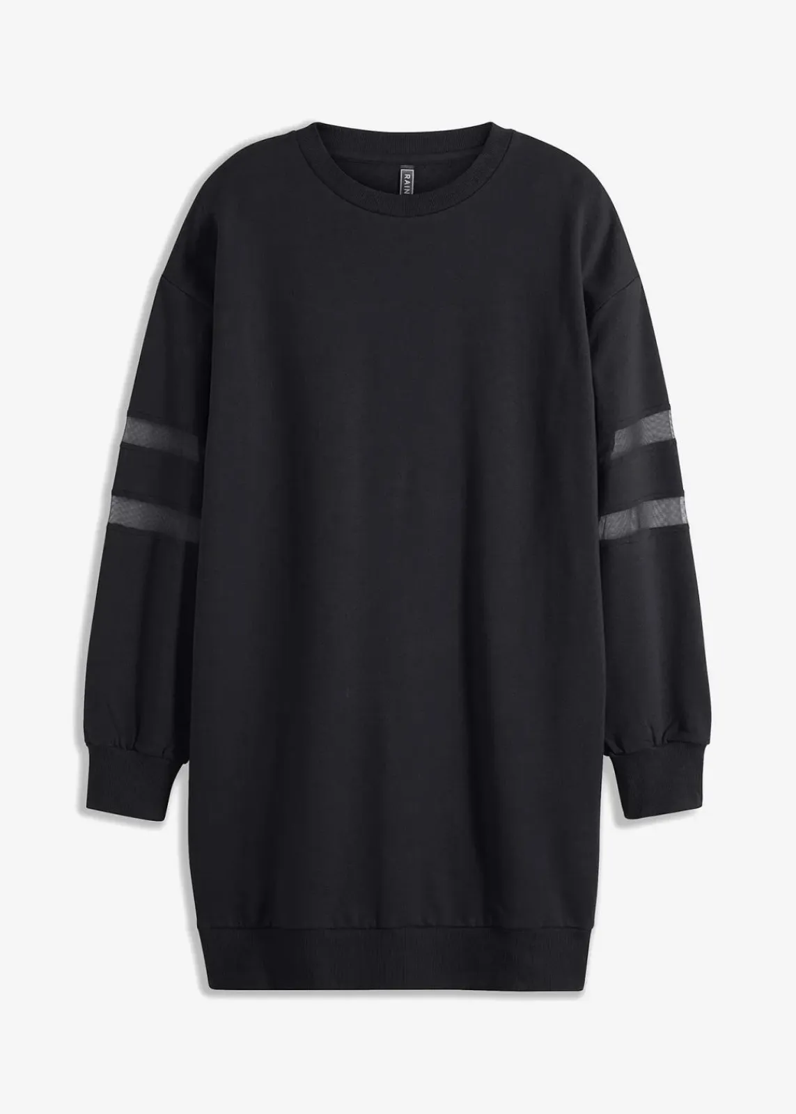 bonprix Bekleidung·Blusen & Tuniken|Sweat^Sweatkleid aus reiner Bio-Baumwolle schwarz