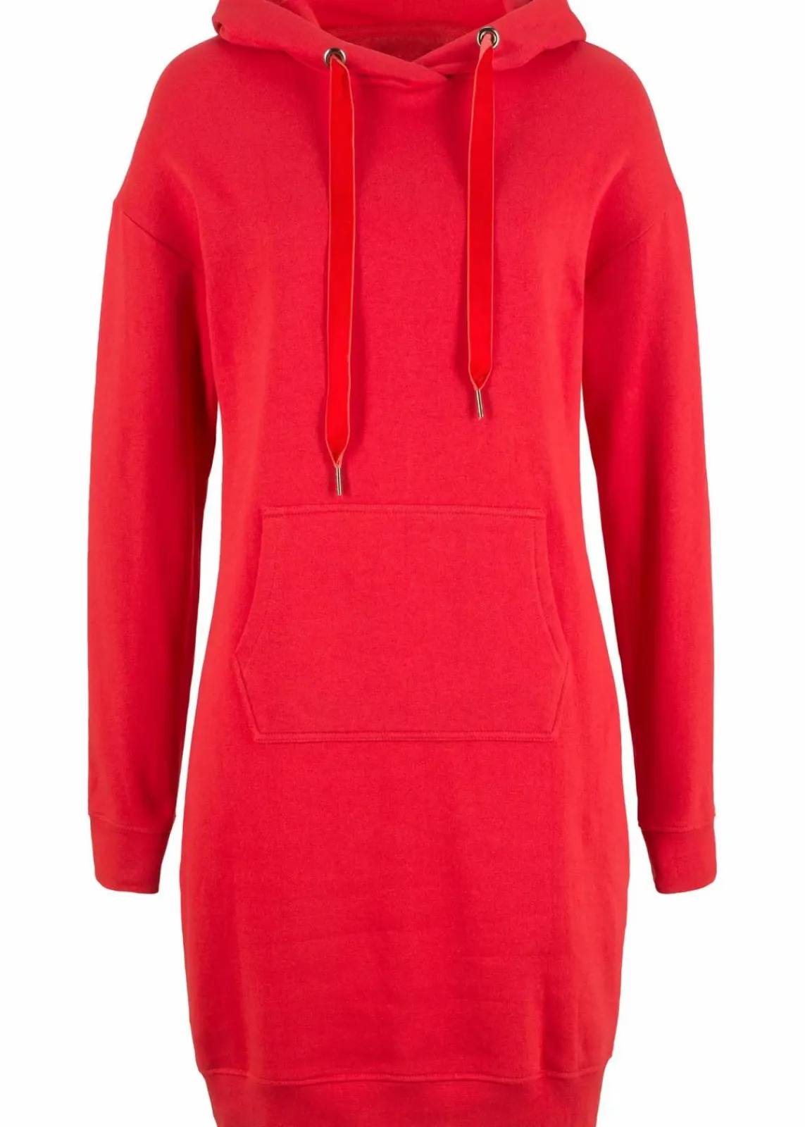 bonprix Kleider|Sweat^Sweatkleid mit Bio-Baumwolle erdbeere