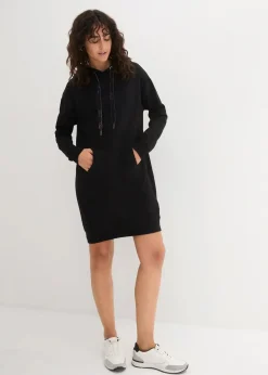 bonprix Bekleidung·Röcke|Bekleidung·Blusen & Tuniken^Sweatkleid mit Bio-Baumwolle schwarz