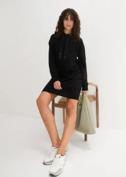 bonprix Bekleidung·Röcke|Bekleidung·Blusen & Tuniken^Sweatkleid mit Bio-Baumwolle schwarz