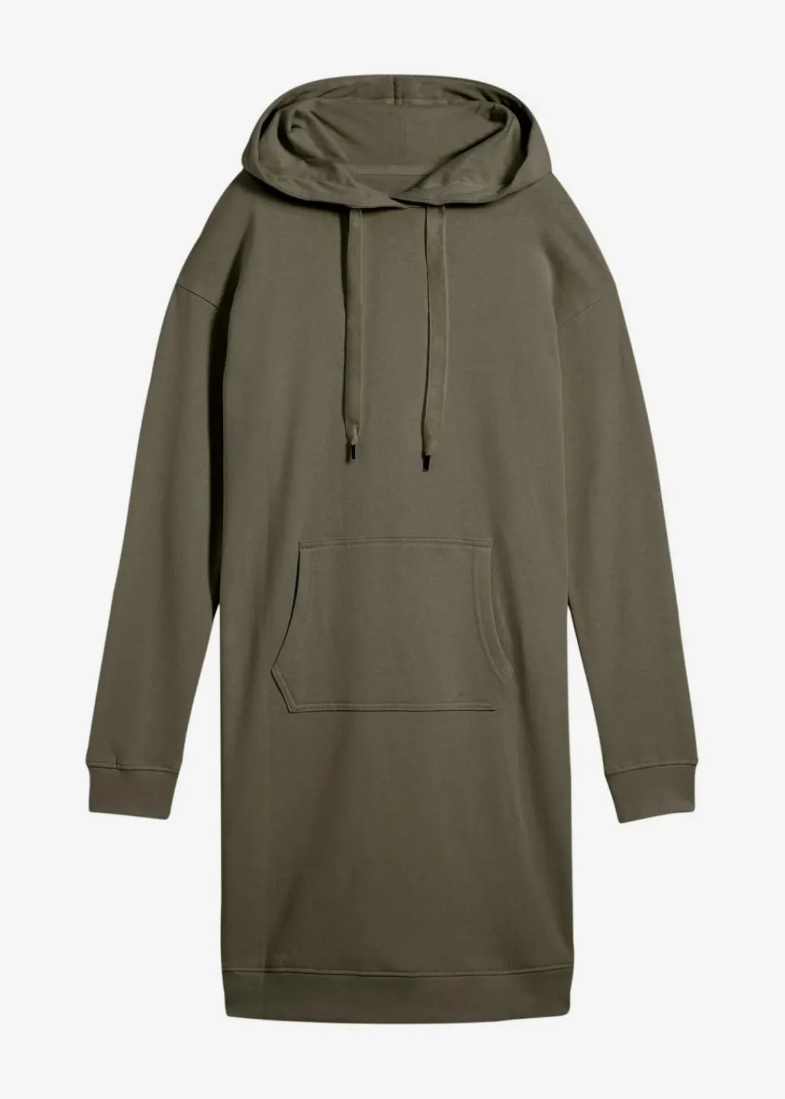 bonprix Kleider|Sweat^Sweatkleid mit Bio-Baumwolle dunkeloliv