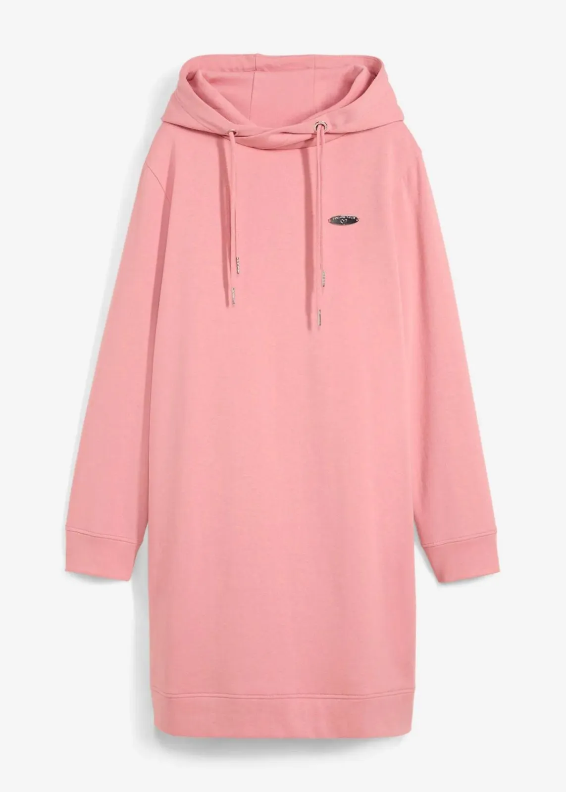 bonprix Kleider|Sweat^Sweatkleid mit Kapuze rauchrose