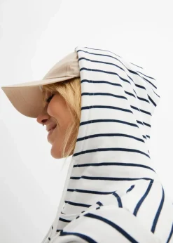 bonprix Bekleidung·Blusen & Tuniken|Sweat^Sweatshirt weiß/dunkelblau gestreift