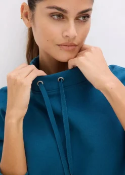 bonprix Bekleidung·Röcke|Bekleidung·Blusen & Tuniken^Sweatshirt aus reiner Bio-Baumwolle blaupetrol