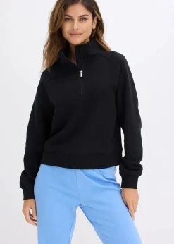 bonprix Sweat|Basics^Sweatshirt aus reiner Bio-Baumwolle schwarz
