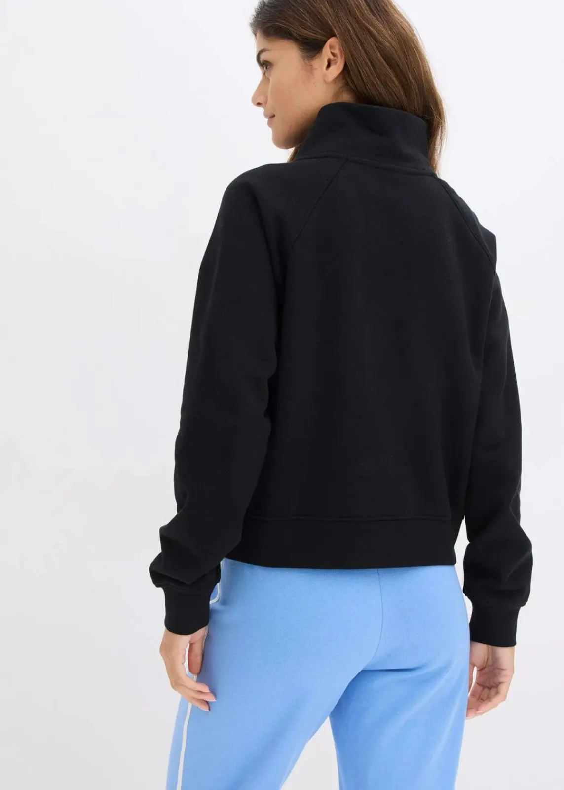 bonprix Sweat|Basics^Sweatshirt aus reiner Bio-Baumwolle schwarz