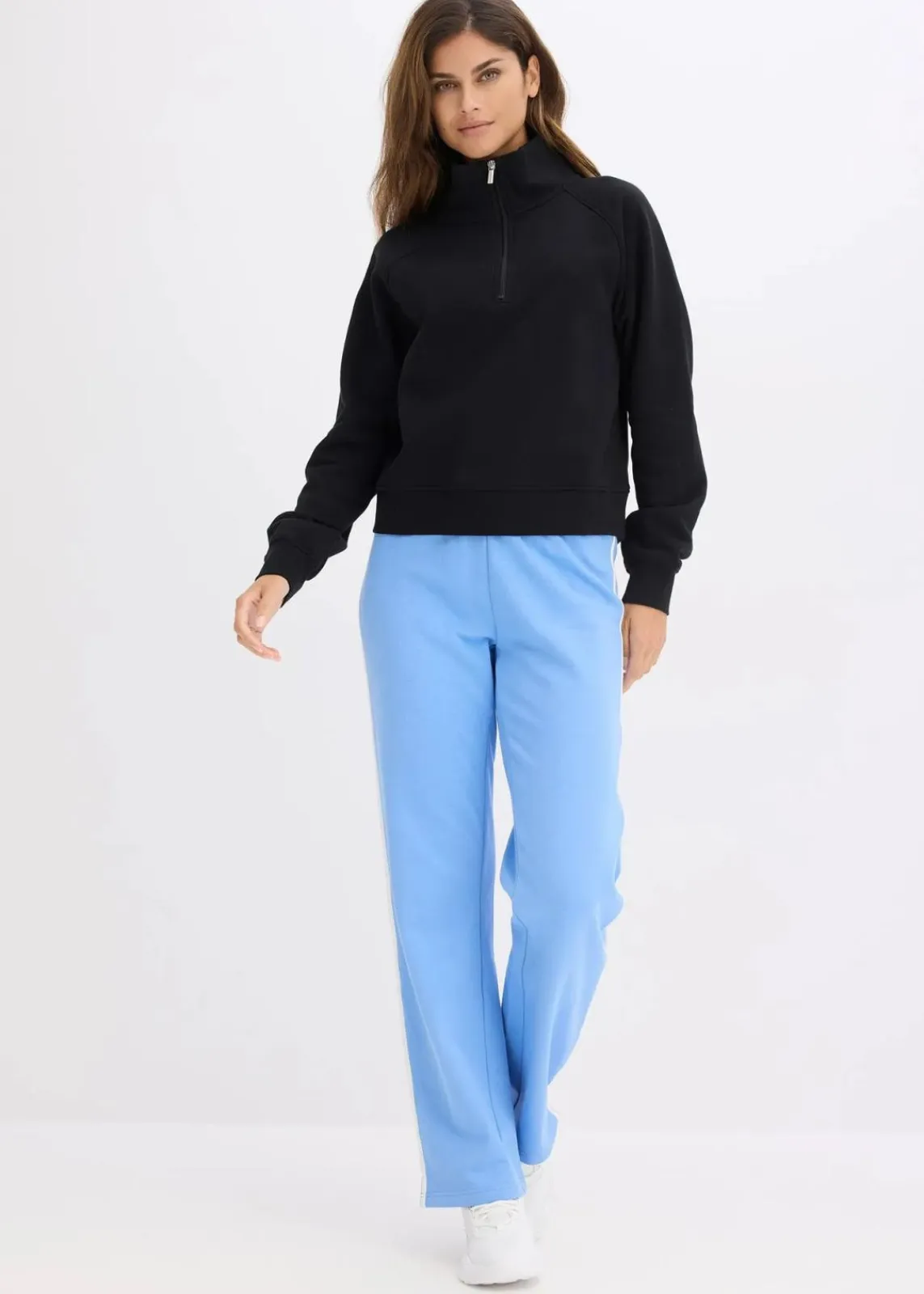 bonprix Sweat|Basics^Sweatshirt aus reiner Bio-Baumwolle schwarz