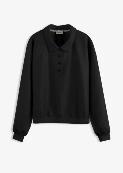bonprix Bekleidung·Röcke|Bekleidung·Blusen & Tuniken^Sweatshirt aus reiner Bio-Baumwolle schwarz