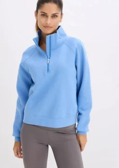 bonprix Bekleidung·Röcke|Bekleidung·Blusen & Tuniken^Sweatshirt aus reiner Bio-Baumwolle mittelblau