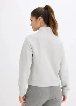 bonprix Sweat|Basics^Sweatshirt aus reiner Bio-Baumwolle stahlgrau