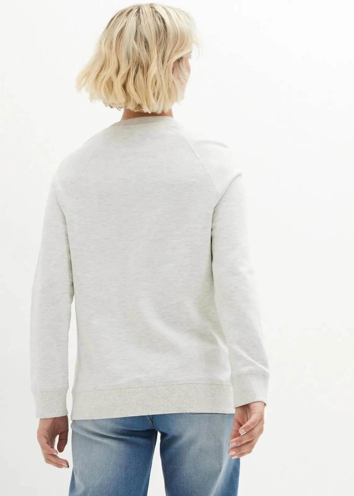 bonprix Sweat|Bekleidung·Blusen & Tuniken^Sweatshirt (2er Pack) indigo+naturmeliert meliert