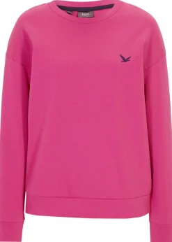 bonprix Bekleidung·Blusen & Tuniken|Nachhaltigere Materialien^Sweatshirt mit Stickerei magnolienpink