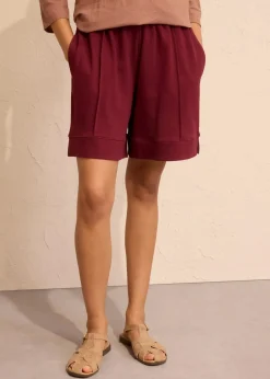 bonprix Bekleidung·Outdoorbekleidung|Bekleidung·Blusen & Tuniken^Sweat-Shorts aus Baumwoll-Mix ahornrot