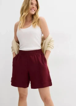 bonprix Bekleidung·Outdoorbekleidung|Bekleidung·Blusen & Tuniken^Sweat-Shorts aus Baumwoll-Mix ahornrot