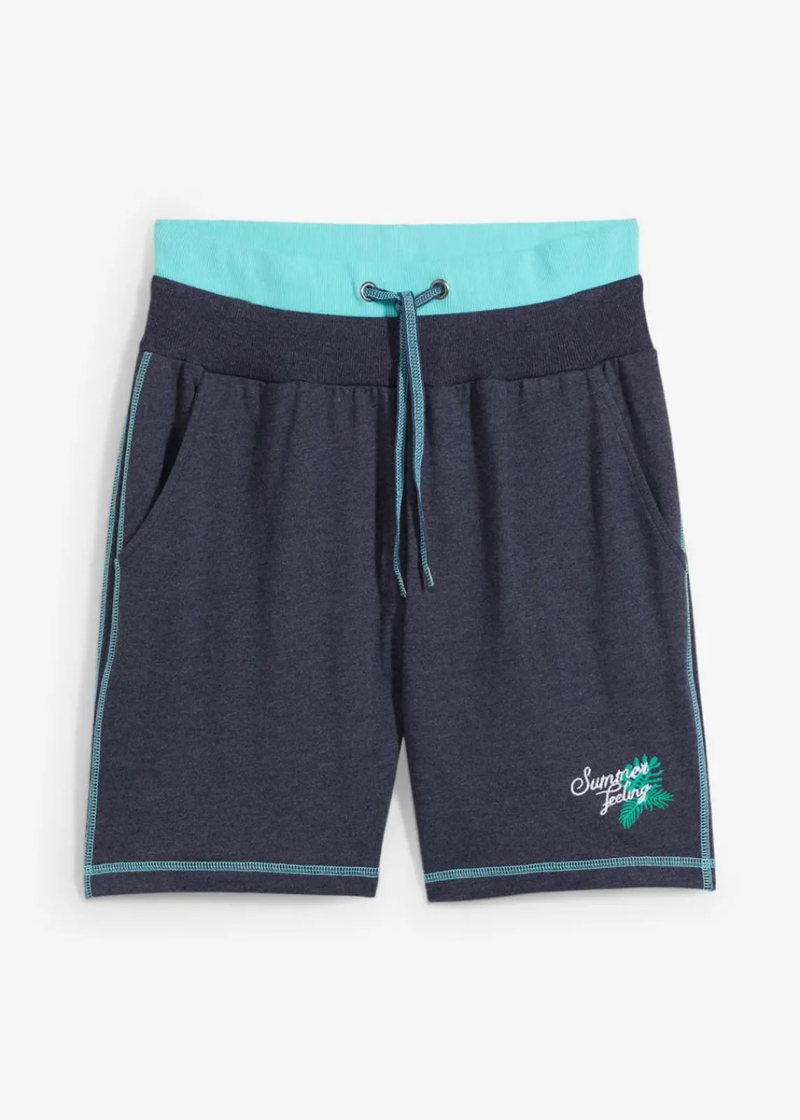 bonprix Hosen|Shorts^Sweat-Shorts aus Baumwoll-Mix mitternachtsblau