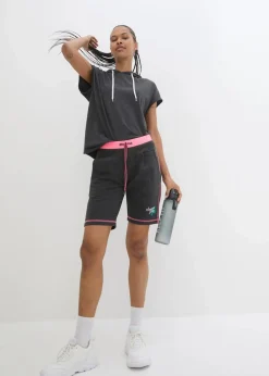bonprix Mix & Match|Strandmode^Sweat-Shorts aus Baumwoll-Mix anthrazit meliert