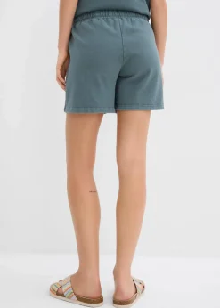 bonprix Bekleidung·Outdoorbekleidung|Bekleidung·Blusen & Tuniken^Sweat-Shorts aus reiner Baumwolle eukalyptusgrün
