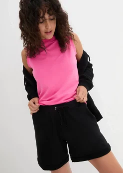 bonprix Bekleidung·Outdoorbekleidung|Bekleidung·Röcke^Sweat-Shorts aus reiner Baumwolle schwarz