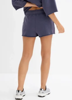 bonprix Bekleidung·Outdoorbekleidung|Bekleidung·Blusen & Tuniken^Sweat-Shorts aus weichem Baumwoll-Mix tiefblau washed