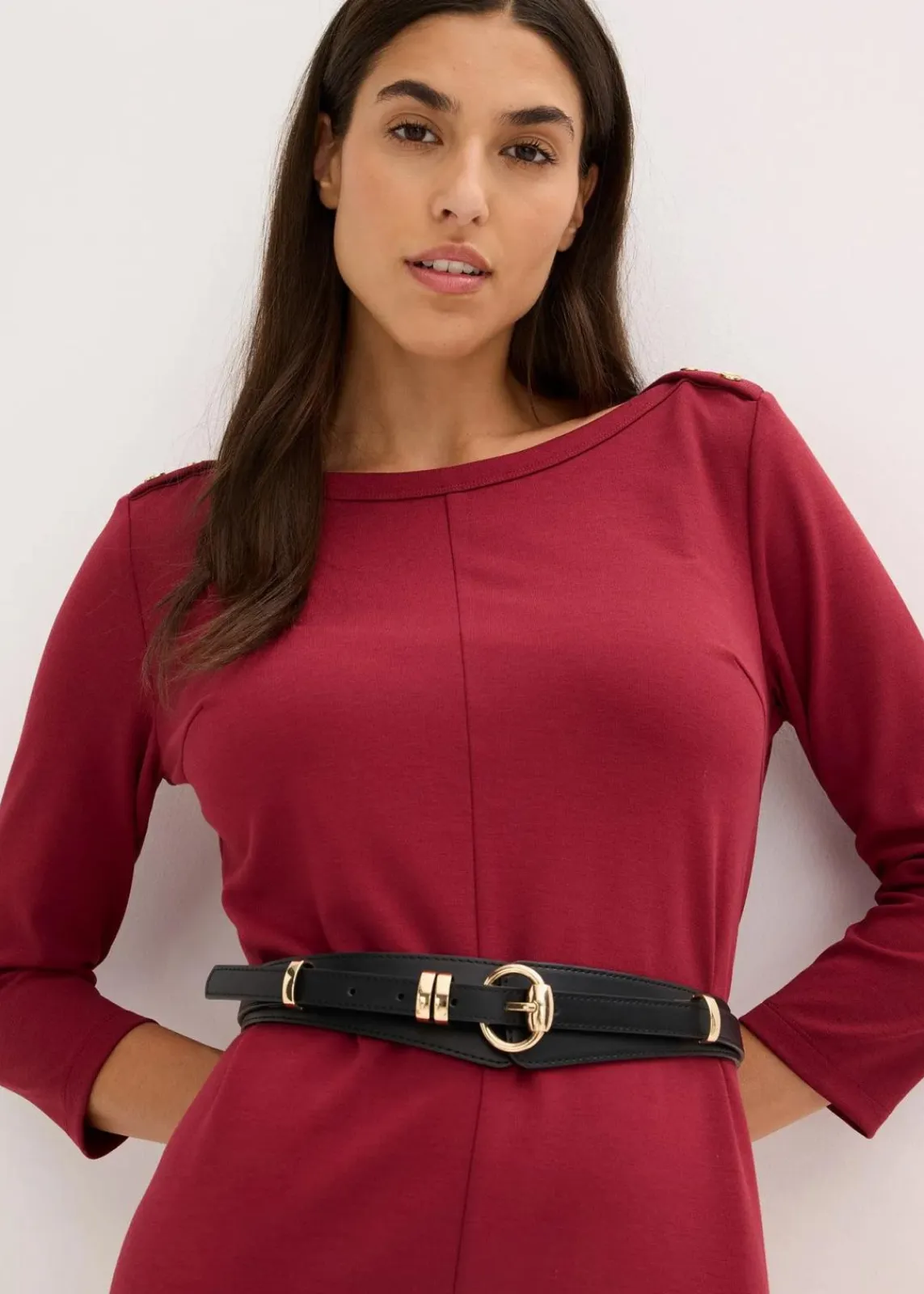 bonprix Gürtel|Schuhe & Accessoires In Spezialgrößen·Gürtel^Taillengürtel schwarz/goldfarben