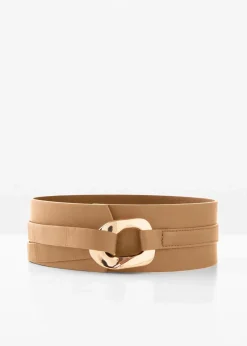 bonprix Gürtel|Schuhe & Accessoires In Spezialgrößen·Gürtel^Taillengürtel camel/goldfarben