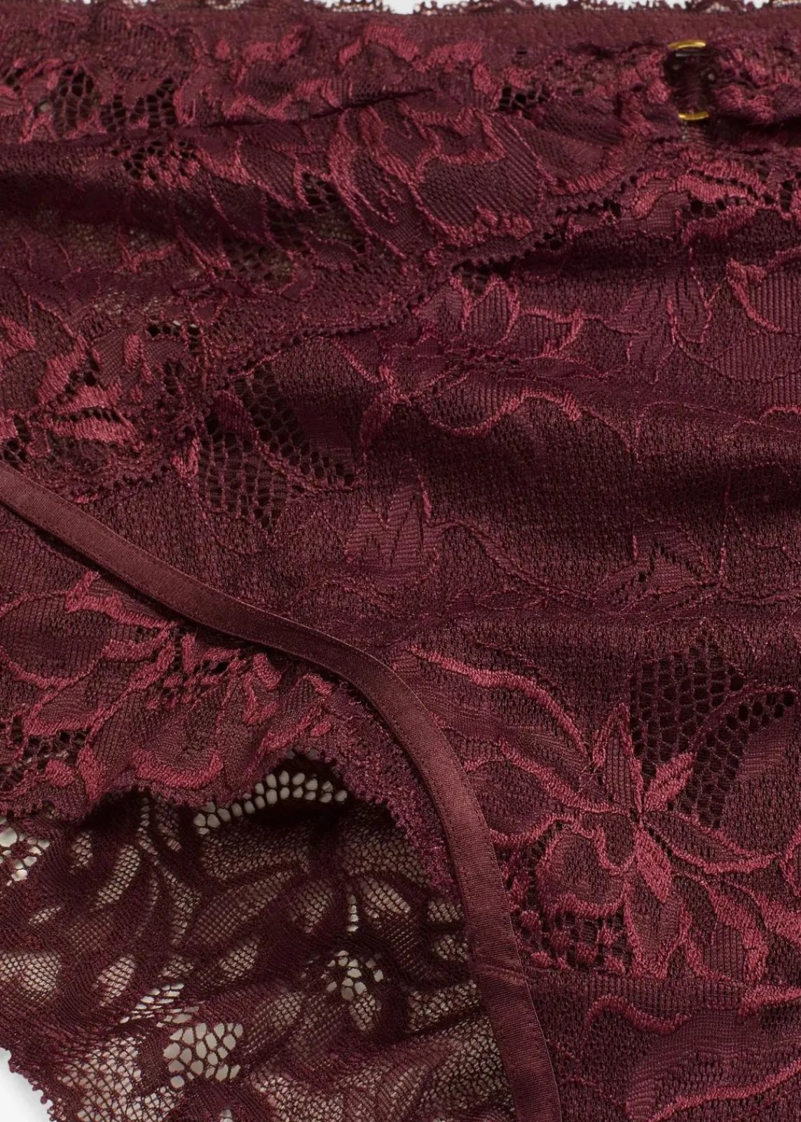 bonprix Wäsche·Dessous|Wäsche·Höschen^Taillenpanty aus zarter Spitze weinrot