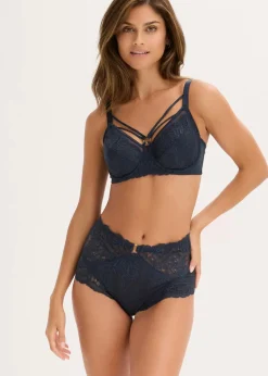 bonprix Höschen|Dessous^Taillenpanty aus zarter Spitze intensivblau