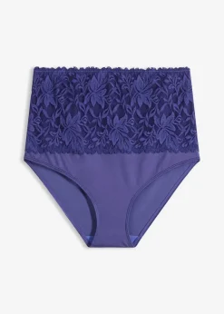 bonprix Wäsche·Dessous|Wäsche·Höschen^Taillenpanty mit zarter Spitze dunkelblau