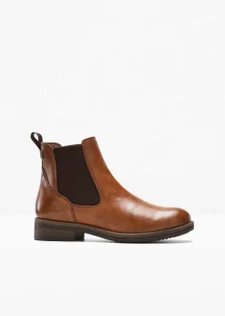 Tamaris Schuhe & Accessoires In Spezialgrößen·Elastischer Schaft|Boots^Chelsea-Boots cognac