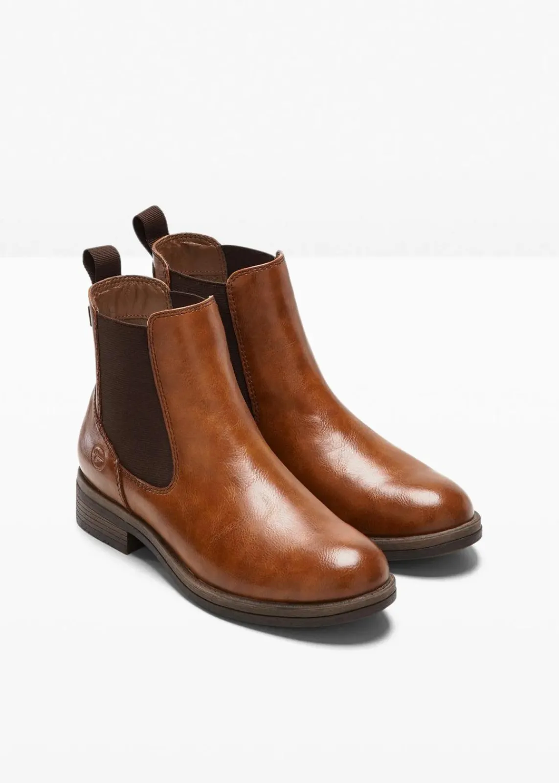 Tamaris Schuhe & Accessoires In Spezialgrößen·Elastischer Schaft|Boots^Chelsea-Boots cognac