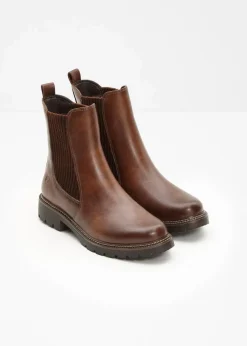 Tamaris High Heels|Gefütterte Winterschuhe^Chelsea-Boots braun