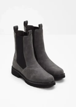 Tamaris Boots|High Heels^Chelsea-Boots mittelgrau