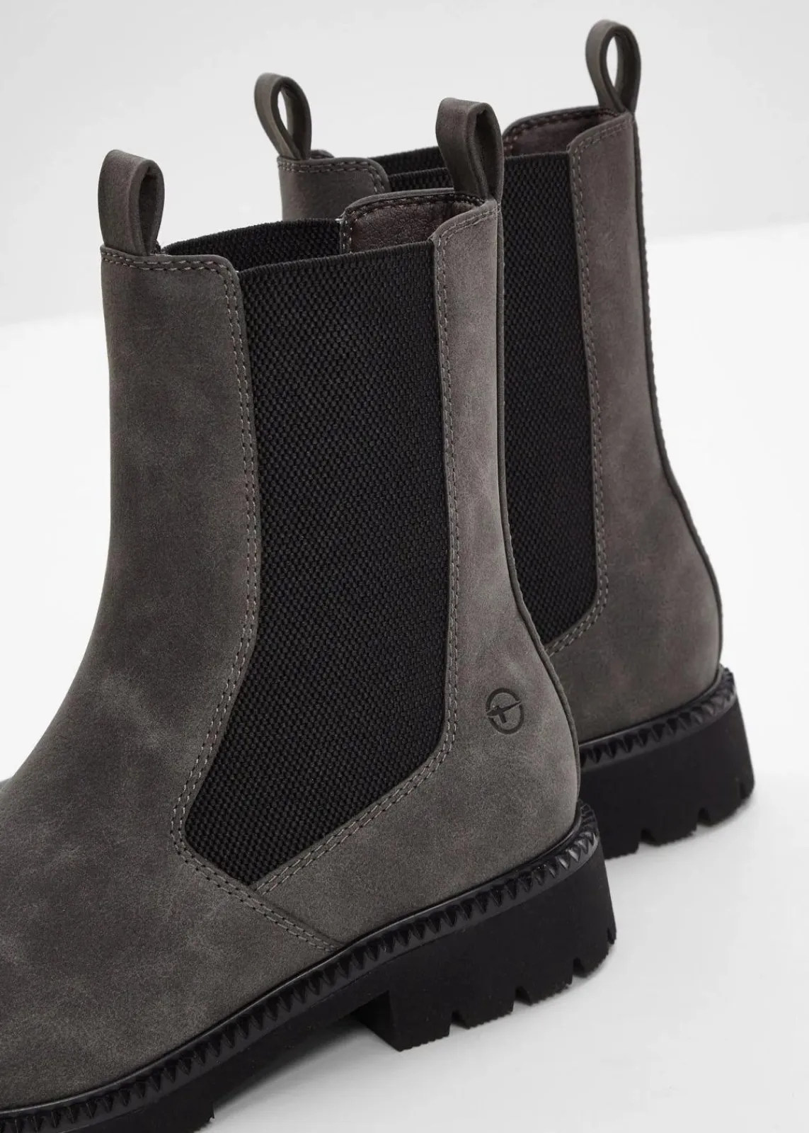 Tamaris Boots|High Heels^Chelsea-Boots mittelgrau