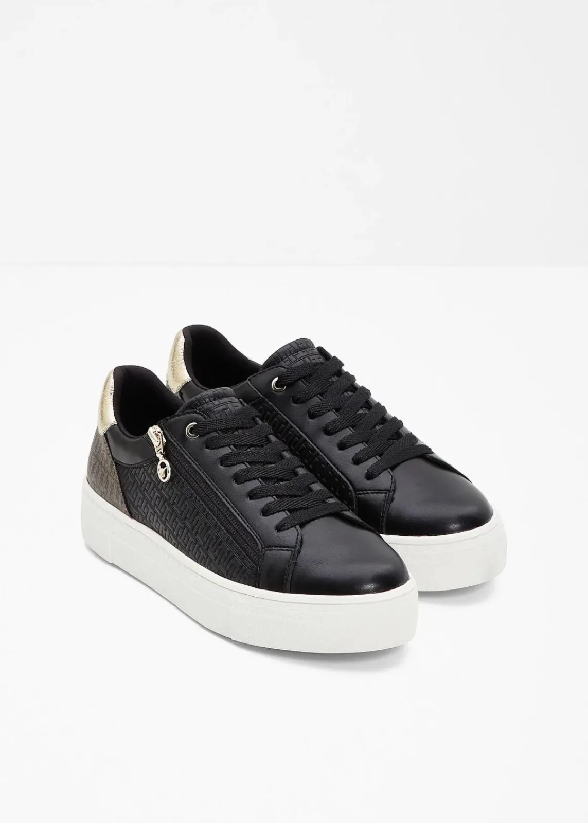 Tamaris High Heels|Komfortschuhe^Plateau-Sneaker mit Reißverschluss schwarz