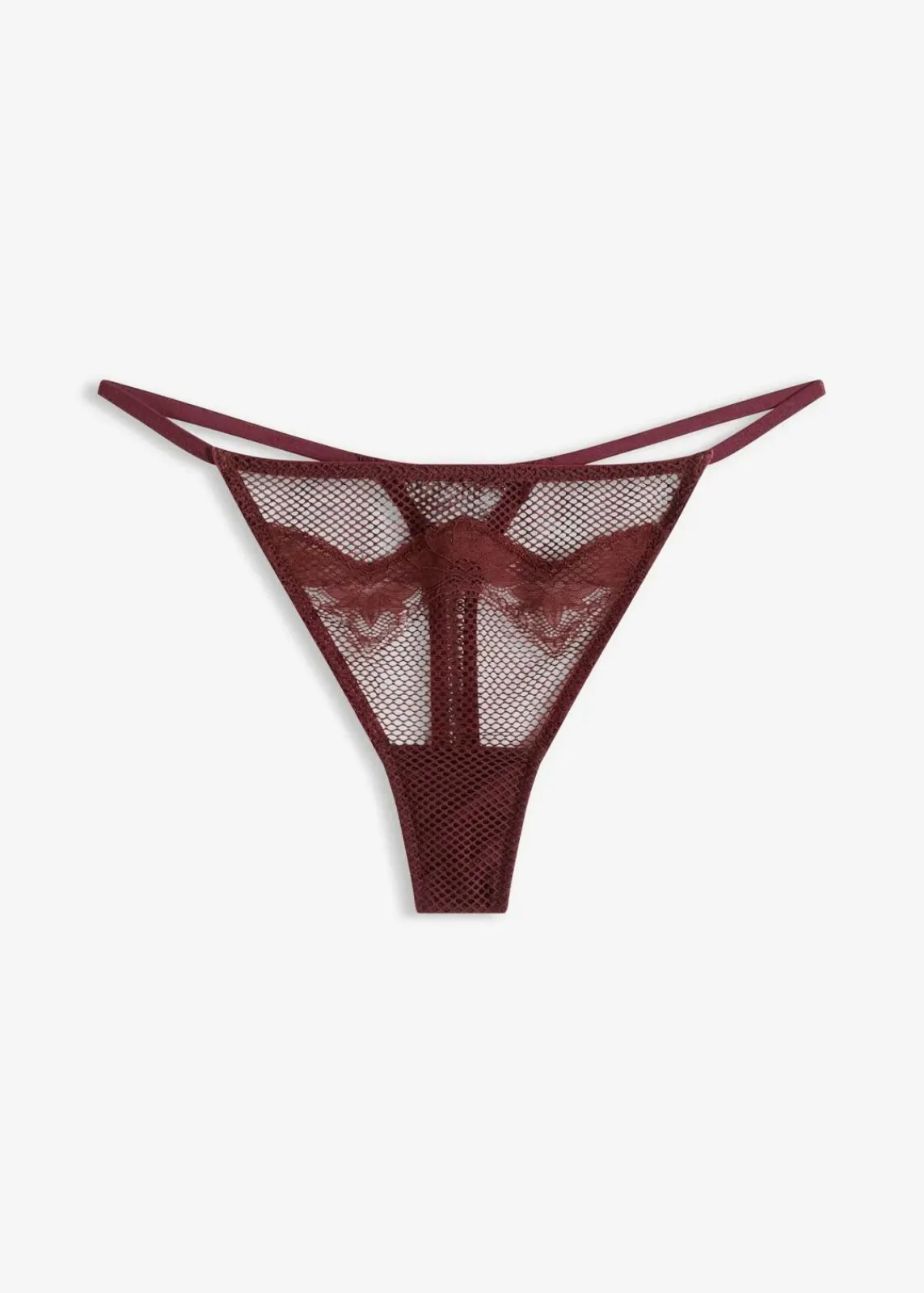 bonprix Wäsche·Dessous|Wäsche·Höschen^Tanga String mit edler Spitze burgunderrot
