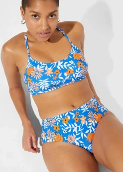 bonprix Sport Bademode|Tankinis^Tankini mit Bikini-Oberteil (3-tlg.Set) weiß/schwarz gestreift