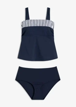 bonprix Nachhaltigere Materialien|Tankinis^Tankini mit breiteren Trägern (2-tlg.Set) dunkelblau