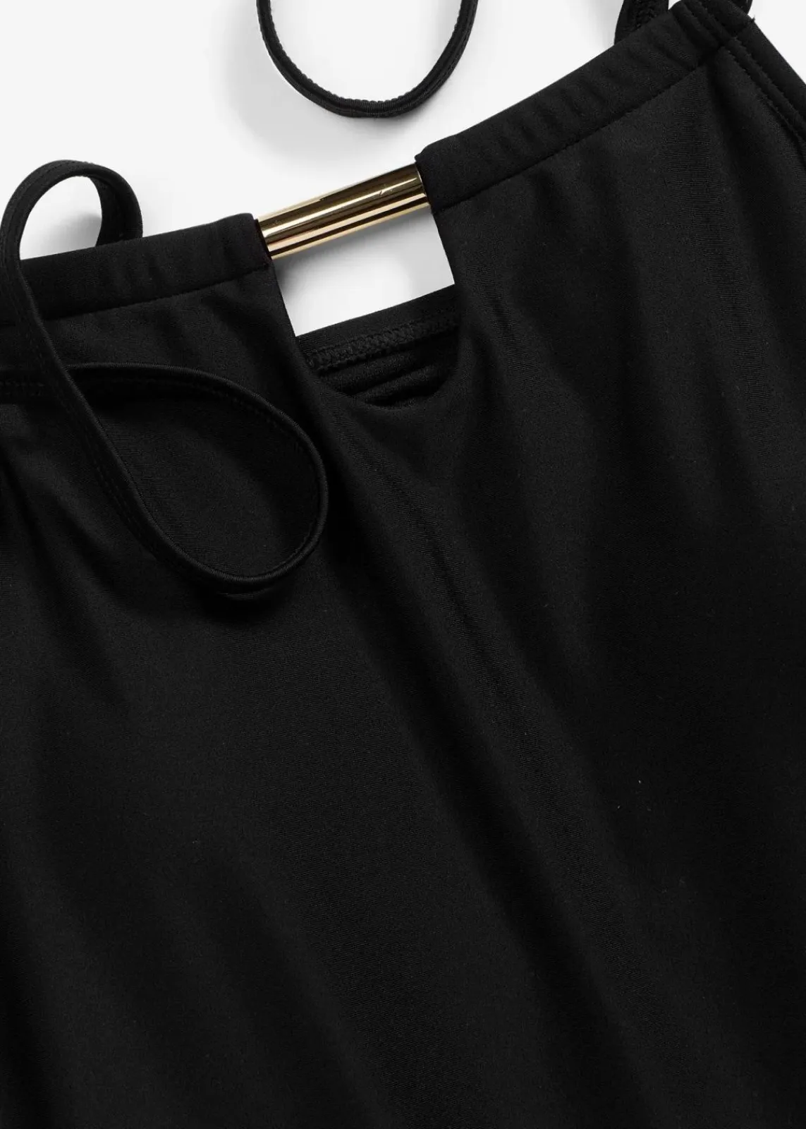bonprix Nachhaltigere Materialien|Tankinis^Tankini mit Cut-Out am Ausschnitt (2-tlg.Set) schwarz