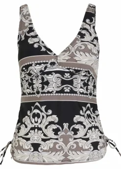 bonprix Nachhaltigere Materialien|Mix & Match^Tankini Oberteil schwarz/weiß/grau
