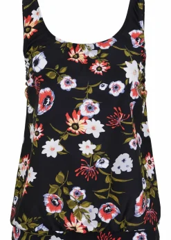 bonprix Nachhaltigere Materialien|Mix & Match^Tankini Oberteil schwarz floral