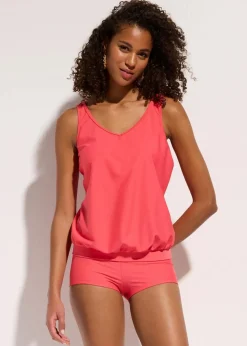 bonprix Nachhaltigere Materialien|Sport Bademode^Tankini schnelltrocknend (2-tlg. Set) pink