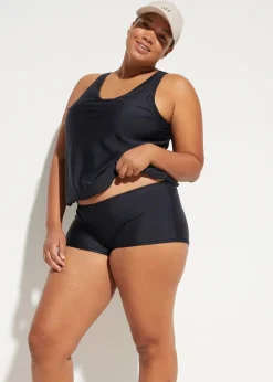 bonprix Nachhaltigere Materialien|Bademode·Tankinis^Tankini schnelltrocknend (2-tlg. Set) schwarz