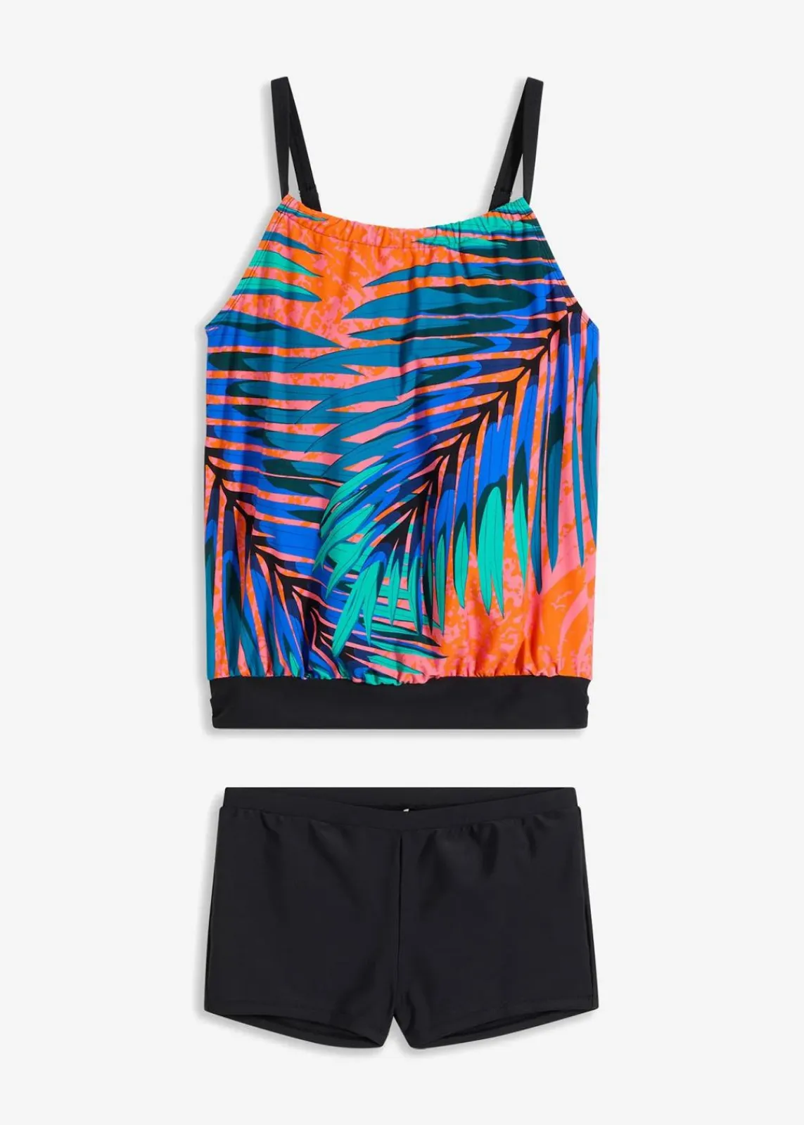 bonprix Nachhaltigere Materialien|Bedeckende Bademode^Tankini (2-tlg. Set) orange floral