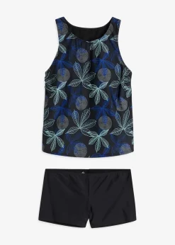 bonprix Nachhaltigere Materialien|Tankinis^Tankini (2-tlg.Set) schwarz floral