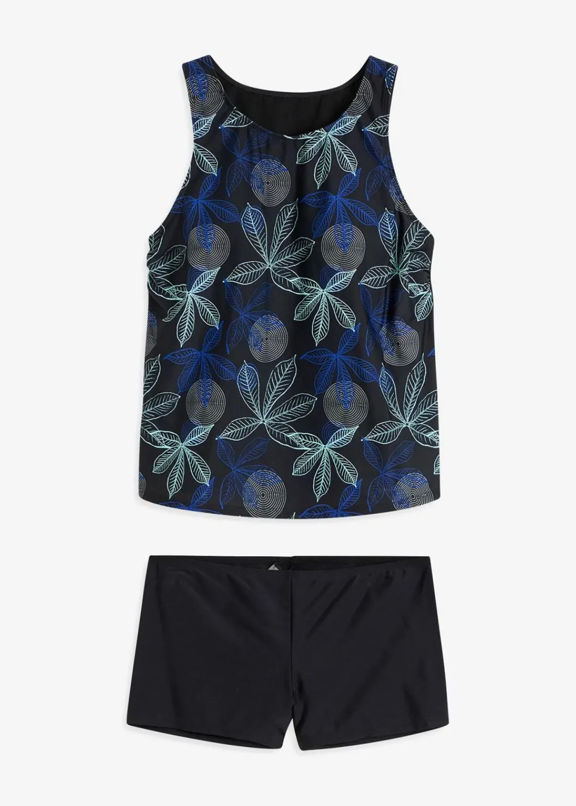 bonprix Nachhaltigere Materialien|Tankinis^Tankini (2-tlg.Set) schwarz floral