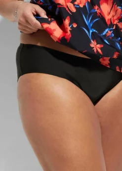 bonprix Nachhaltigere Materialien|Tankinis^Tankini (2-tlg.Set) schwarz/rot/blau gemustert